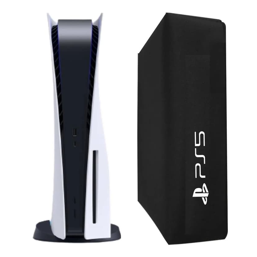 Capa Para PS5 Vertical Slim FAT Digital Antipoeira Case Protetora Flanelado