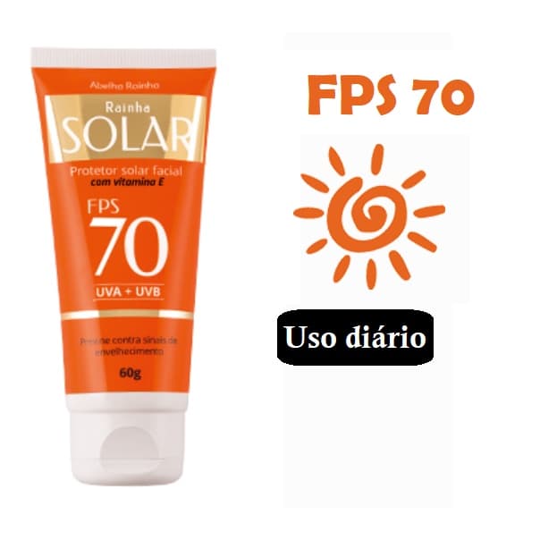 Protetor Solar Facial Abelha Rainha Fps70 60g