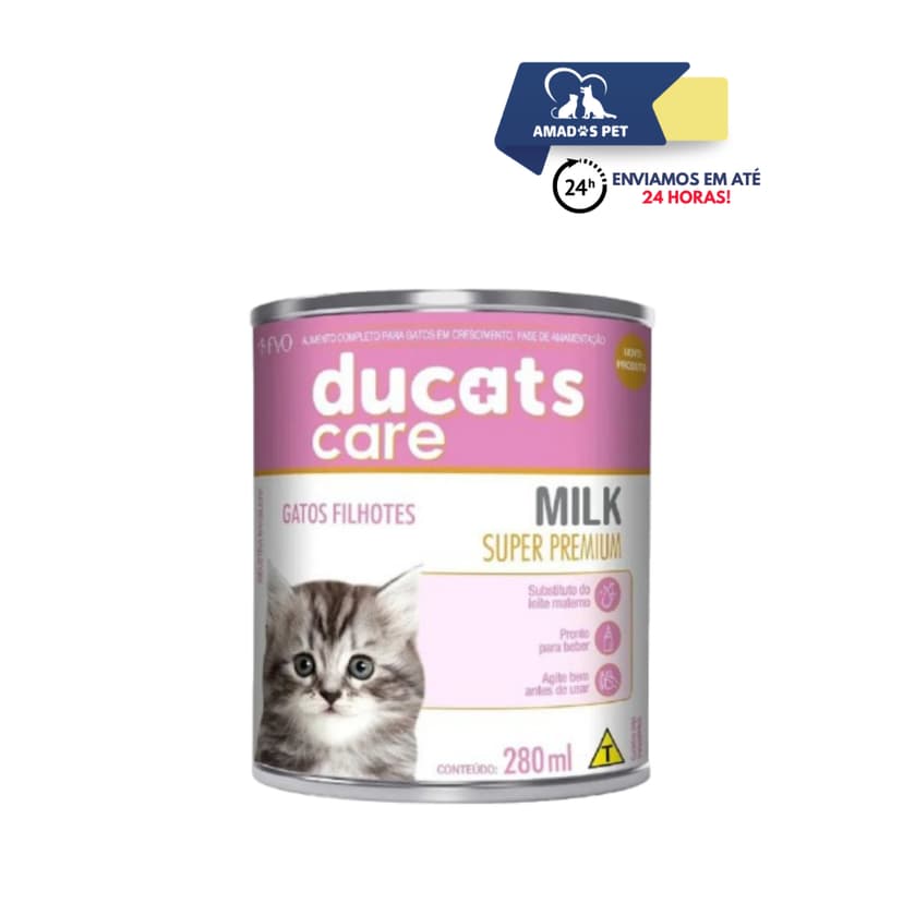 DUCATS LEITE PRONTO LÍQUIDO PARA GATOS FILHOTES - SUPER PREMIUM 280ML
