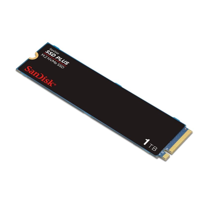 SSD Sandisk Plus - 1TB, NVMe, M.2 2280, Leitura até 3200MB/s, Gravação até 2500MB/s