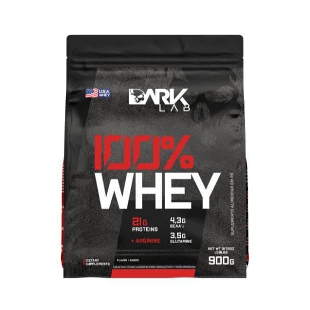 Whey Protein 100% Concentrado Refil 900g Dark Lab