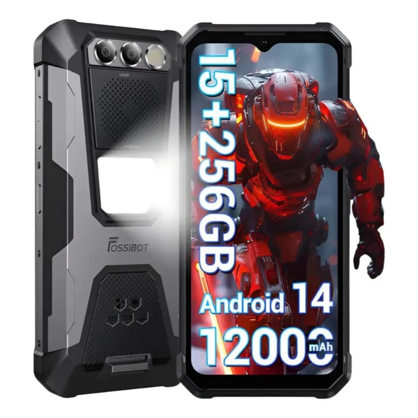 FOSSIBOT F106 PRO 12000mAh 15/256GB SMARTPHONE ROBUSTO PARA ATIVIDADES EXTREMAS - DUAL SIM NFC