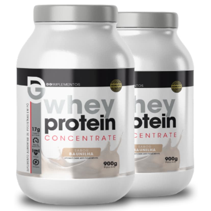 Kit 2x Whey Protein Concentrate 900g - DG Labs