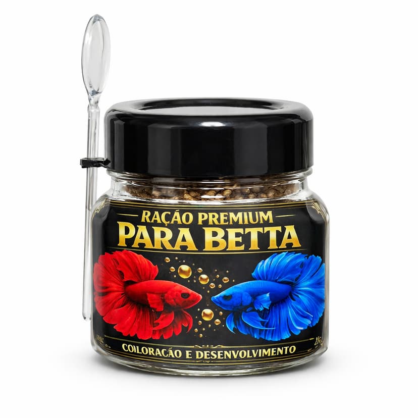 ração para peixe betta super premium coloração 22g