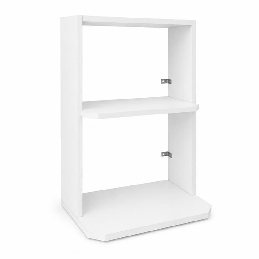 Prateleira Suporte Micro ondas Forno Air Fryer Suspenso Armário Parede Cozinha Branco Resistente Completo