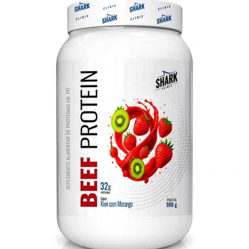 Whey Beef Protein Zero Lactose Pote 900g Shark Pro