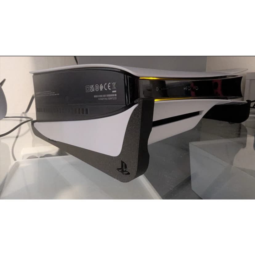 Suporte  Para Play 5 Stand Base Horizontal "Deitado" Playstation Ps5 Slim - FAT C/ Disco - PS5