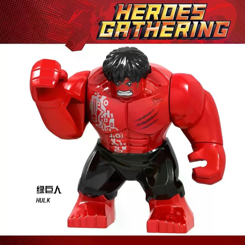 2026 novo estilo compatível Lego reunião 5 super-herói Thanos crocodilo homem Hulk Spiderman montado blocos de construçã