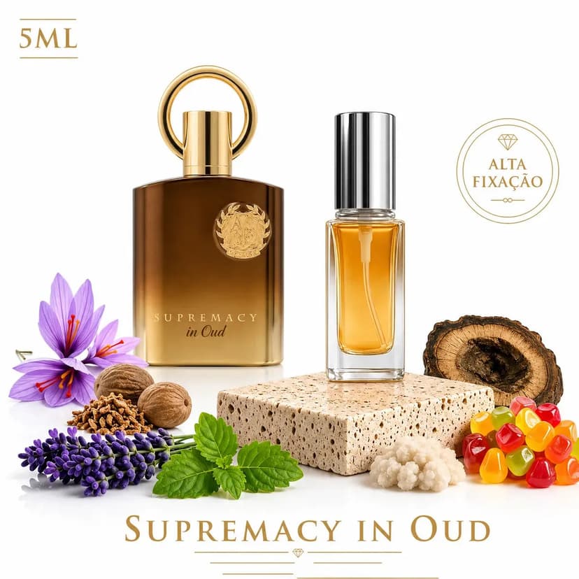 Perfume Masculino 5ml Premium Supremacy In Oud Importado Vidro Spray