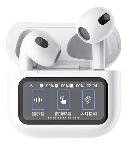 Wiwu Fone Sem Fio Tws T23 Display Inteligente Branco
