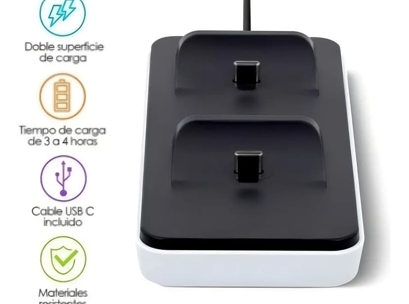 Base Carregador Duplo Controle Ps5 Suporte Charging Dock