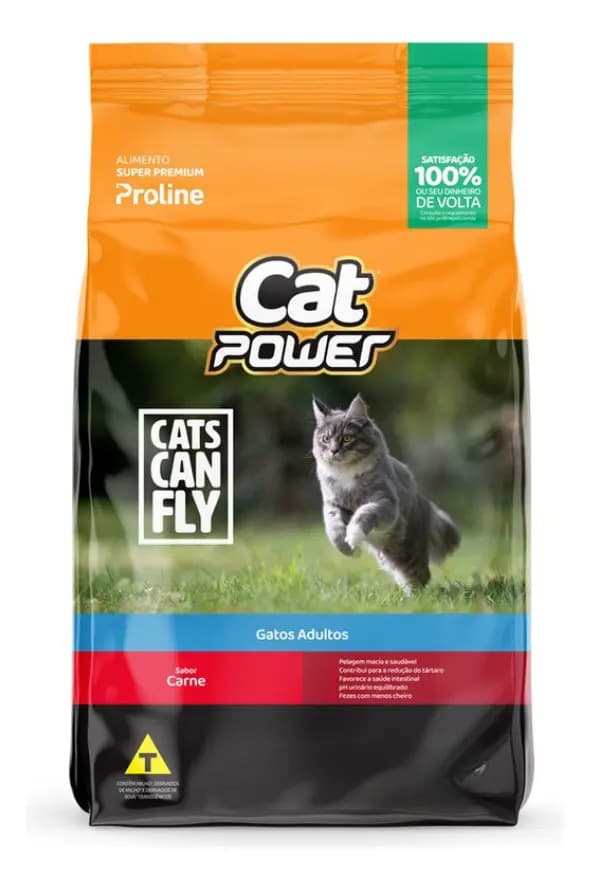 Ração Super Premium Cat Power Gato Adulto Carne 10,1kg