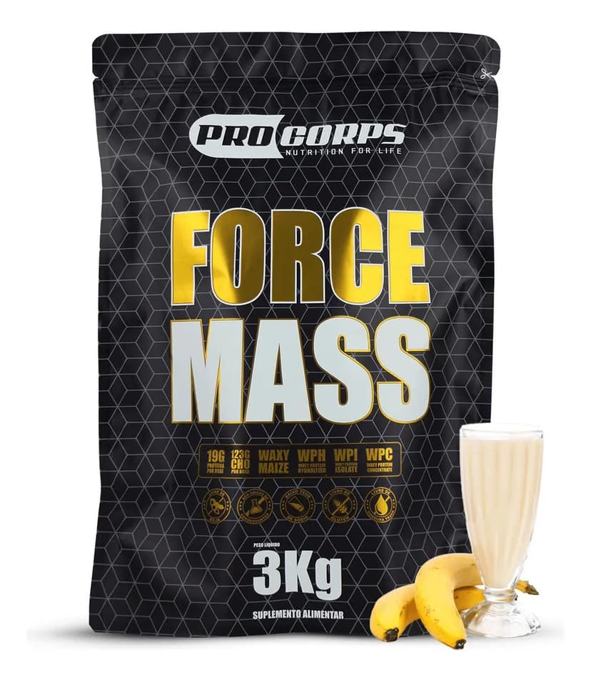 Hipercalórico Force Mass 3kg Sabor Chocolate