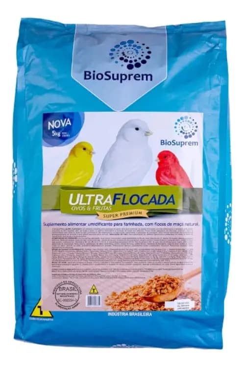 Farinhada Ultra Flocada Molhar Ração Super Premium 5kg