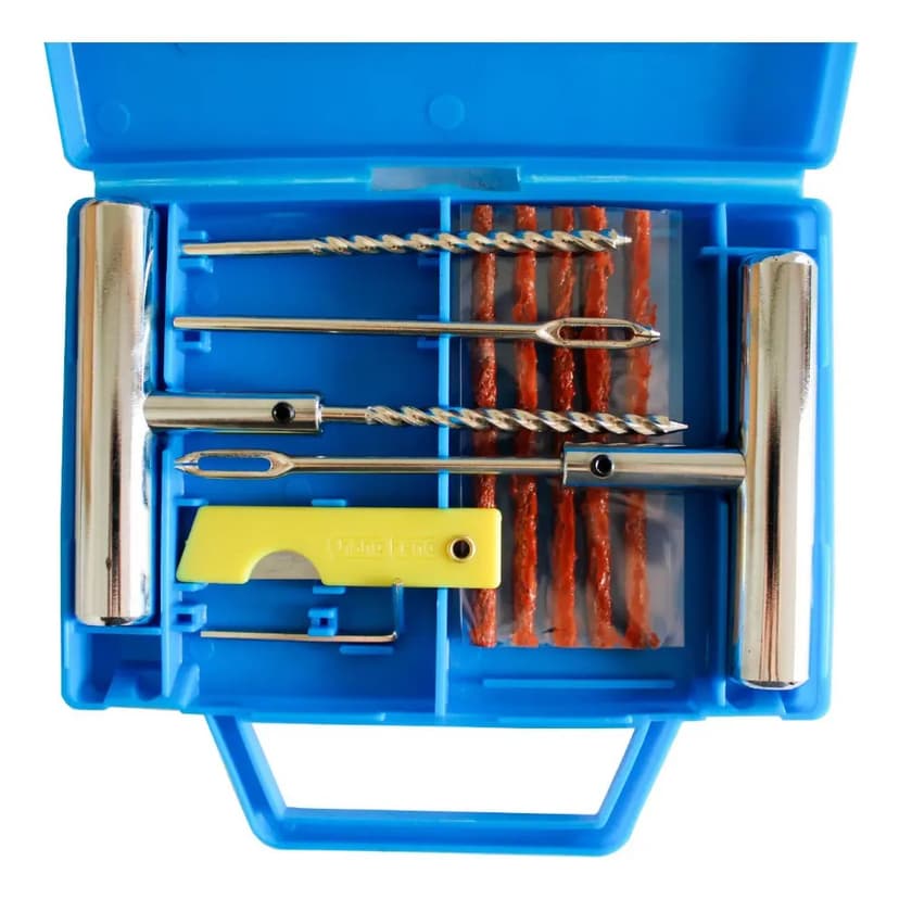 Kit Reparo de Pneu Strom com 11 Peças para Moto e Bicicleta