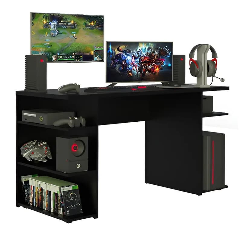 Mesa para Computador Gamer Madesa Preto 94098N