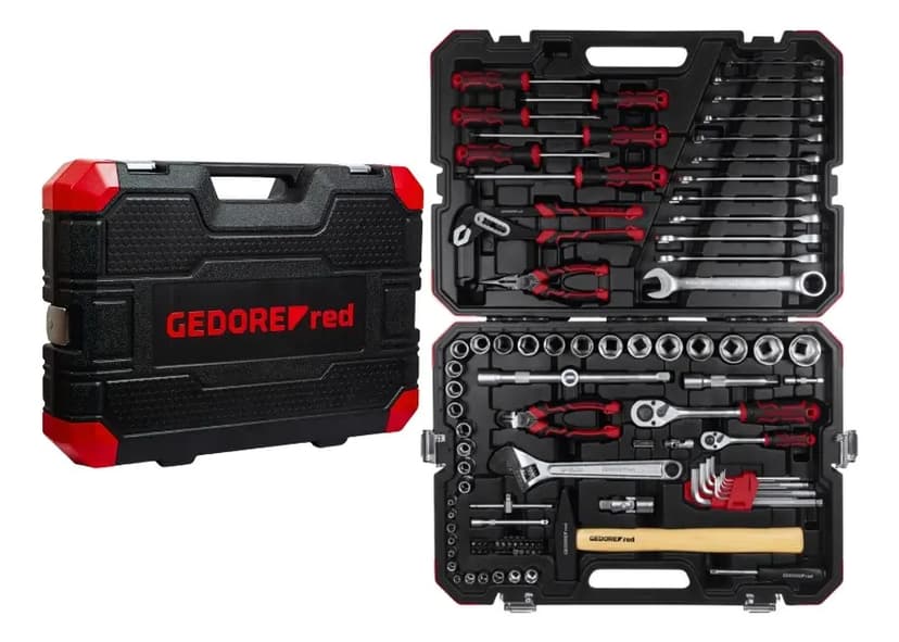 Jogo ferramentas maleta completa 100 Peças Gedore Red R46023100