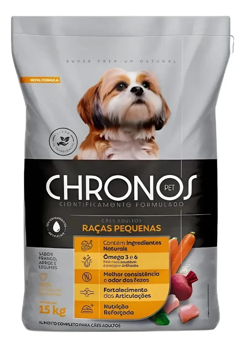 Ração Super Premium Chronos Cães Adulto Raças Pequenas 15kg