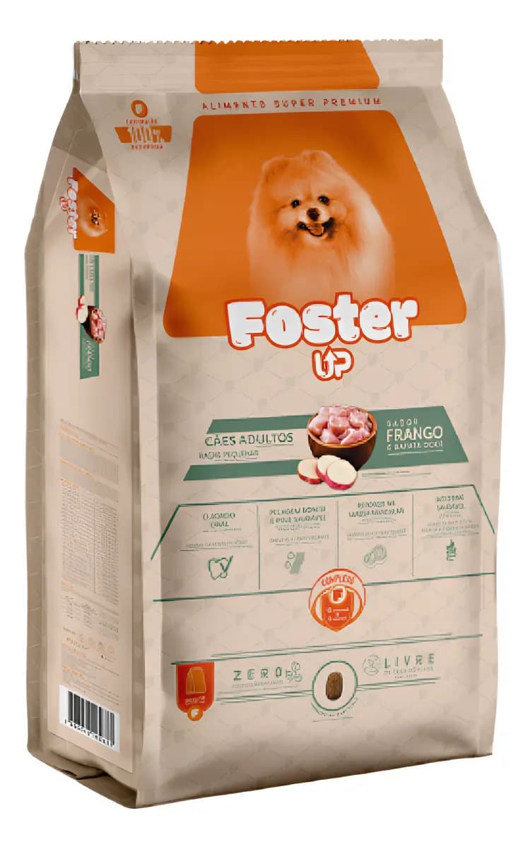 Ração Super Premium Foster Up Frango E Arroz Raças Pequenas