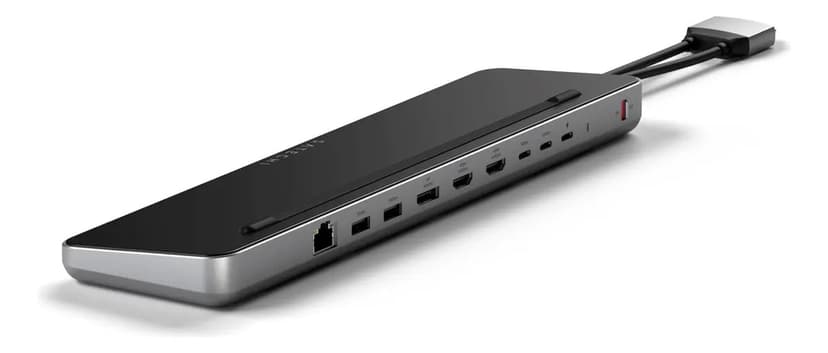 Satechi Dual Hub para Macbook com suporte SSD Nvme, cor cinza