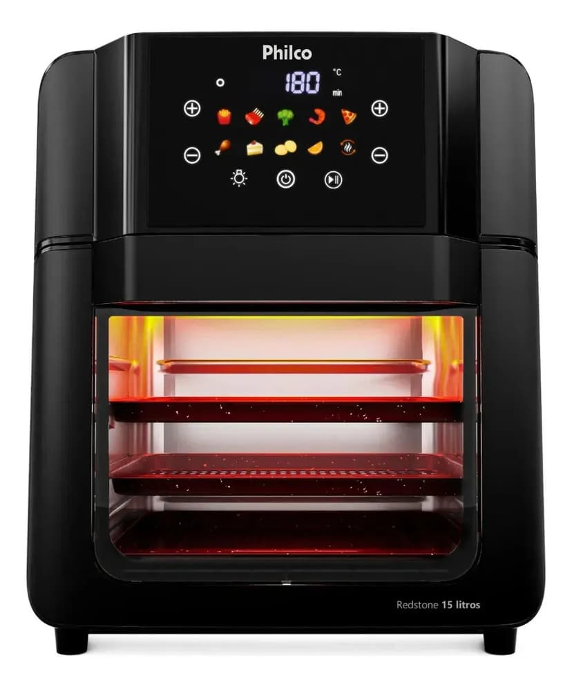 Air Fryer Oven Philco 15L Redstone 10 Funções PAF15C