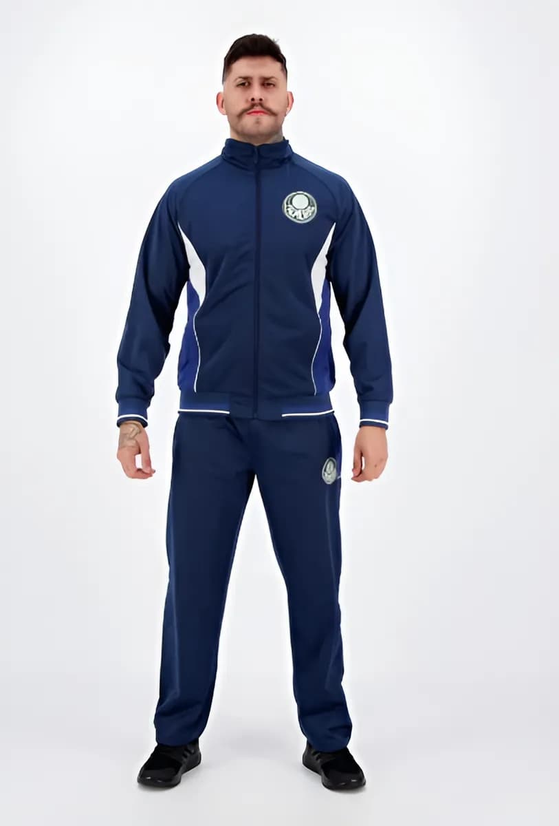 Agasalho Conjunto Palmeiras Trilobal Azul Spr Azul 3g