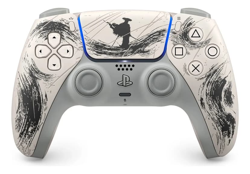 Controle Ps5 Dualsense Edição Limitada Ghost Of Yotei Preto.