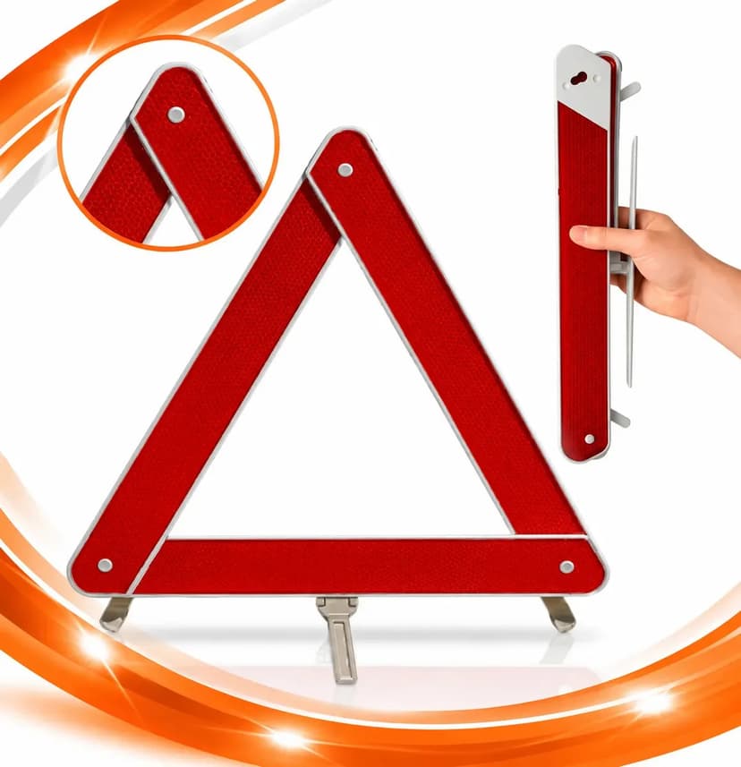 Triângulo de Segurança Veicular BC TOOLS Refletivo Dobrável 41cm