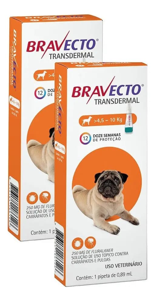 Antipulgas E Carrapatos Bravecto Transdermal Cães 1000mg