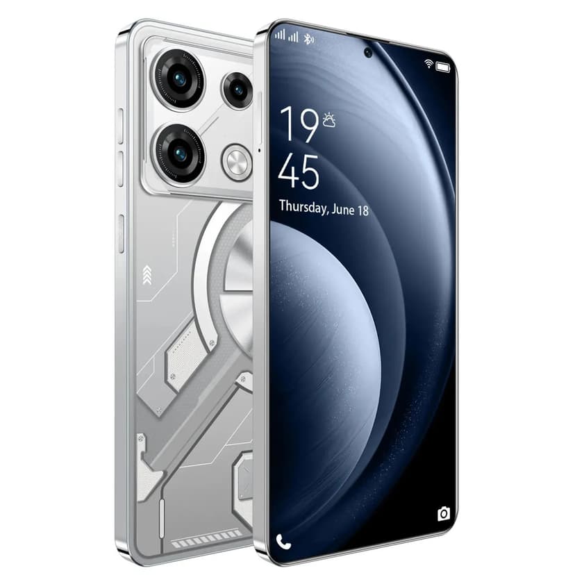 Smartphone Celular 5G Dimensity 9200 16GB+512GB Android 16 Tela 6,82 3840x2160 Bateria 8000mAh Câmera 108MP Traseira + 32MP Frontal Dual SIM GPS Bluetooth 5.4 Cinza
