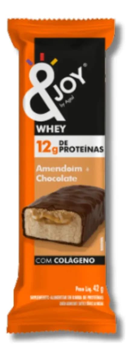 Barra Proteína Whey 42g Enjoy Amendoim + Chocolate