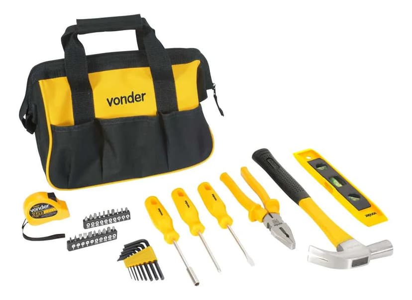 Jogo Ferramentas 36 Peças Com Bolsa Vonder