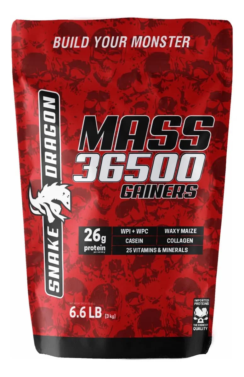 Furious Nutrition Mass 36500 Hipercalórico Baunilha 3kg