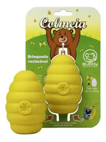 Brinquedo Recheável Petisco Para Cachorro Colmeia Buddy Toys