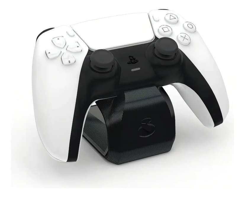 Suporte Controle PS5 Sculpy Preto com Base Antiderrapante