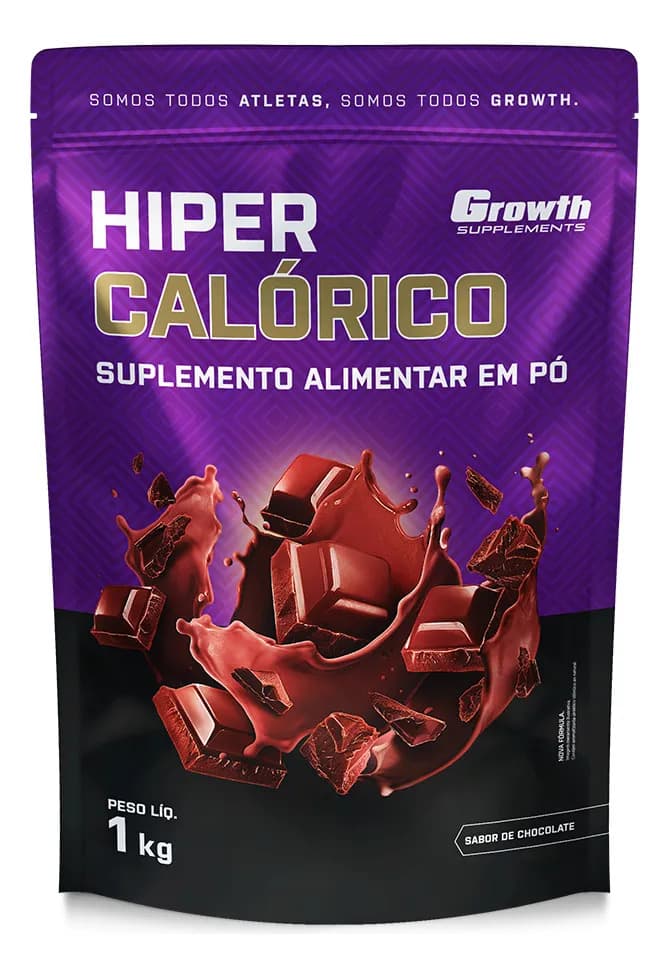 Hipercalórico 1kg Growth Supplements - Sabor Chocolate