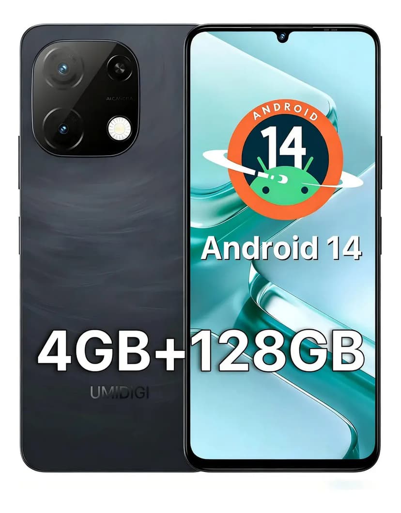 Celular Smartphone UMIDIGI Note 90 128GB/4+4GB RAM - Dual SIM Tela 6.75" - 2 anos
