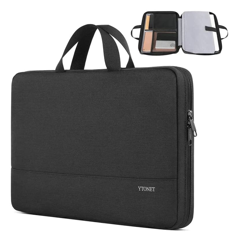 Maletas Para Notebook Bolsa Notebook Para 15.6 Polegadas Capa Protetora Para Notebook, Perfeita Para Negócios E Viagens Masculina E Feminina Ytonet 1025 Preta Preto
